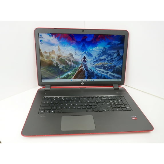 Pre-Owned HP Laptop Pavilion AMD A8-6410 8GB Memory 256GB SSD AMD Radeon R5 Series 17.3" Windows 11 64-Bit 17-F027DS