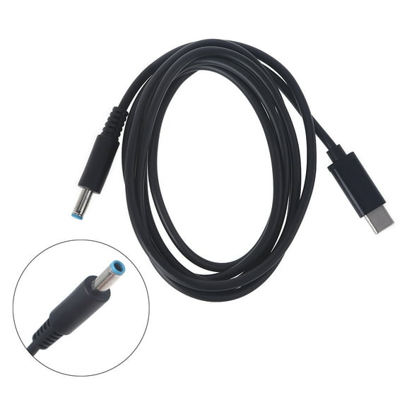 HP-Laptop TypeC Charging Cable Laptop Fast Power Adapter TypeC Male to 4.5x3.0mm for Power Cord 1.5 Meters 20V