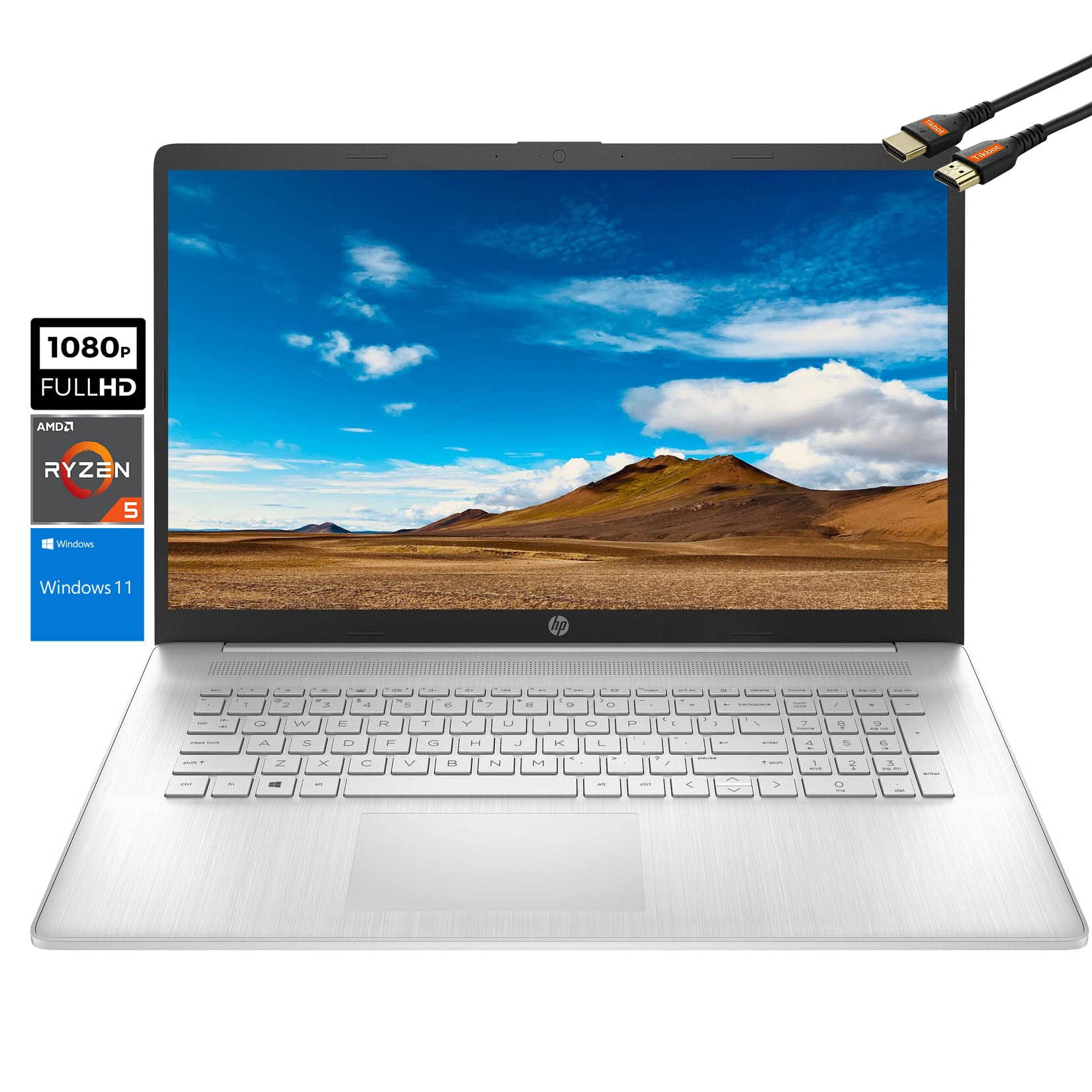 Laptops With 17 Inch Screen HP Laptops 17 inch Screen - AMD Ryzen5 5500U - Computadora Laptop