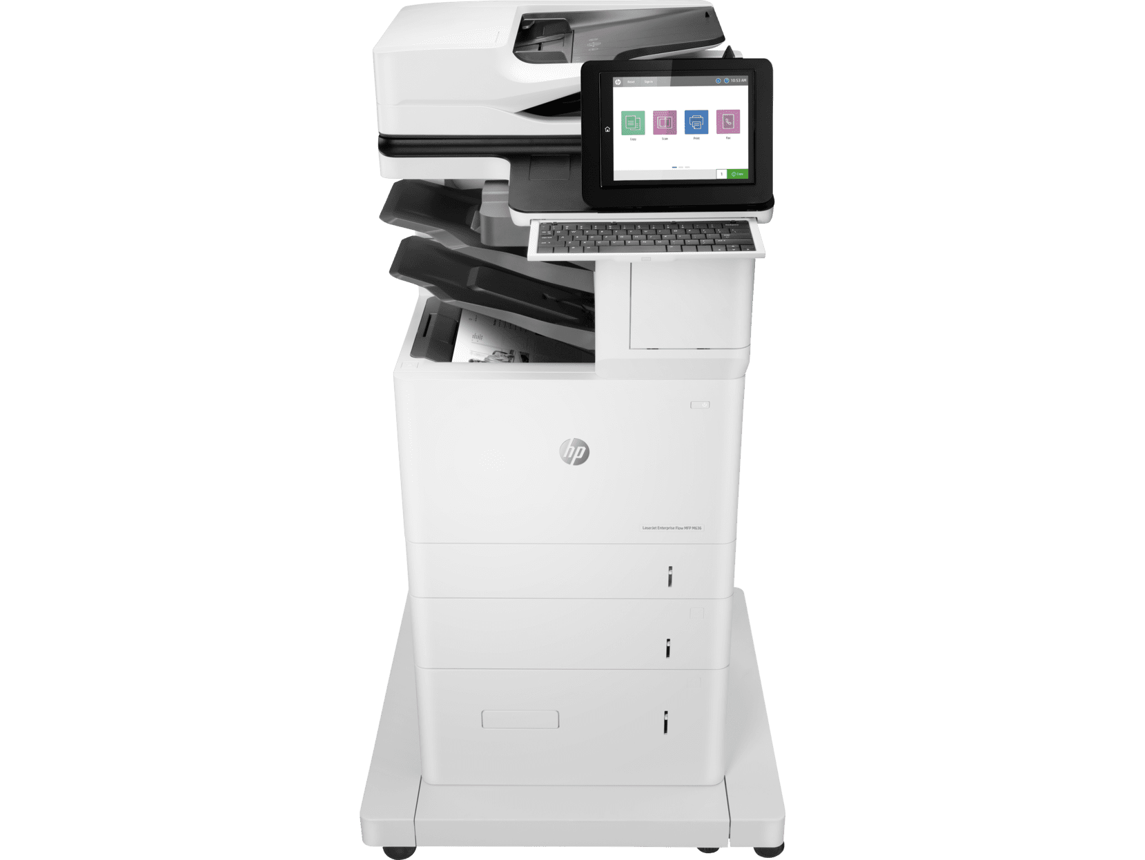 HP LaserJet Enterprise Flow MFP M636z Laser Printer, Black And White Mobile