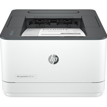HP - LaserJet Pro 3001dw Wireless Black-and- Laser Printer - White