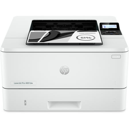 HP - LaserJet Pro 4001dw Wireless Black-and- Laser Printer - White