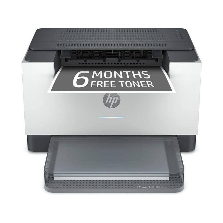 HP - LaserJet Pro M209dwe Wireless Black-and-White Laser Printer with 6  months of Toner through HP+ 
