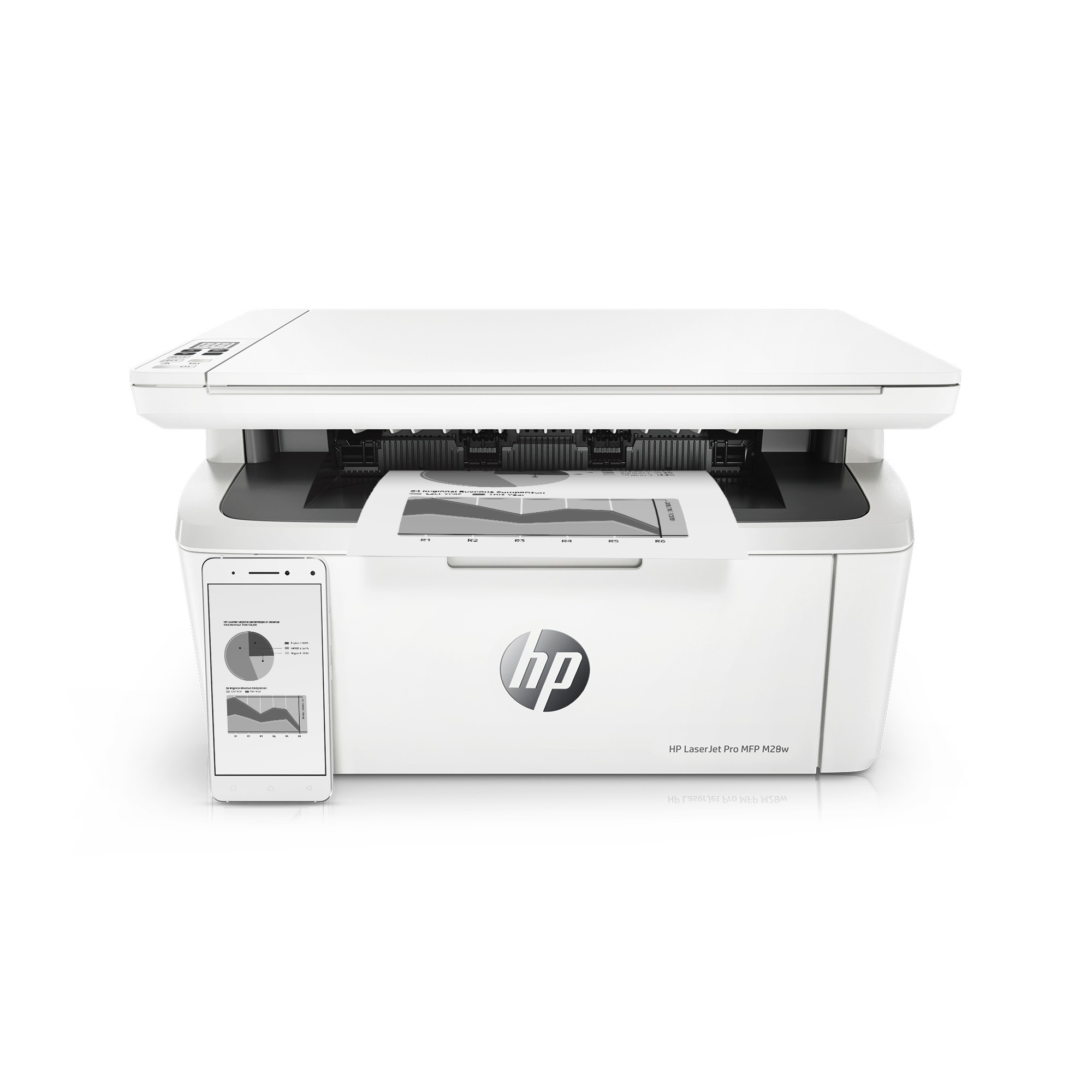 HP LaserJet Pro M28w All-in-One Wireless Laser Printer (W2G55A) - image 1 of 6