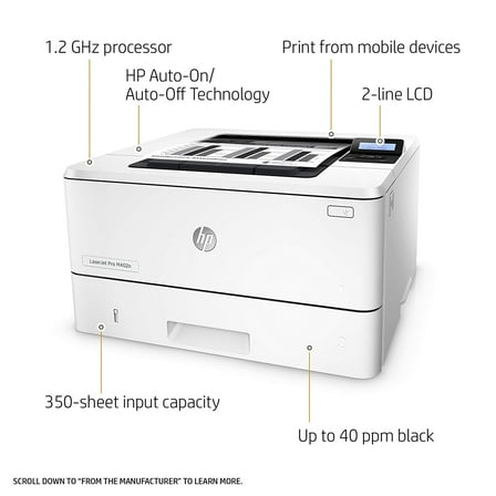 HP LaserJet Pro M402n(C5F93A) Laser Printer with Built-in Ethernet