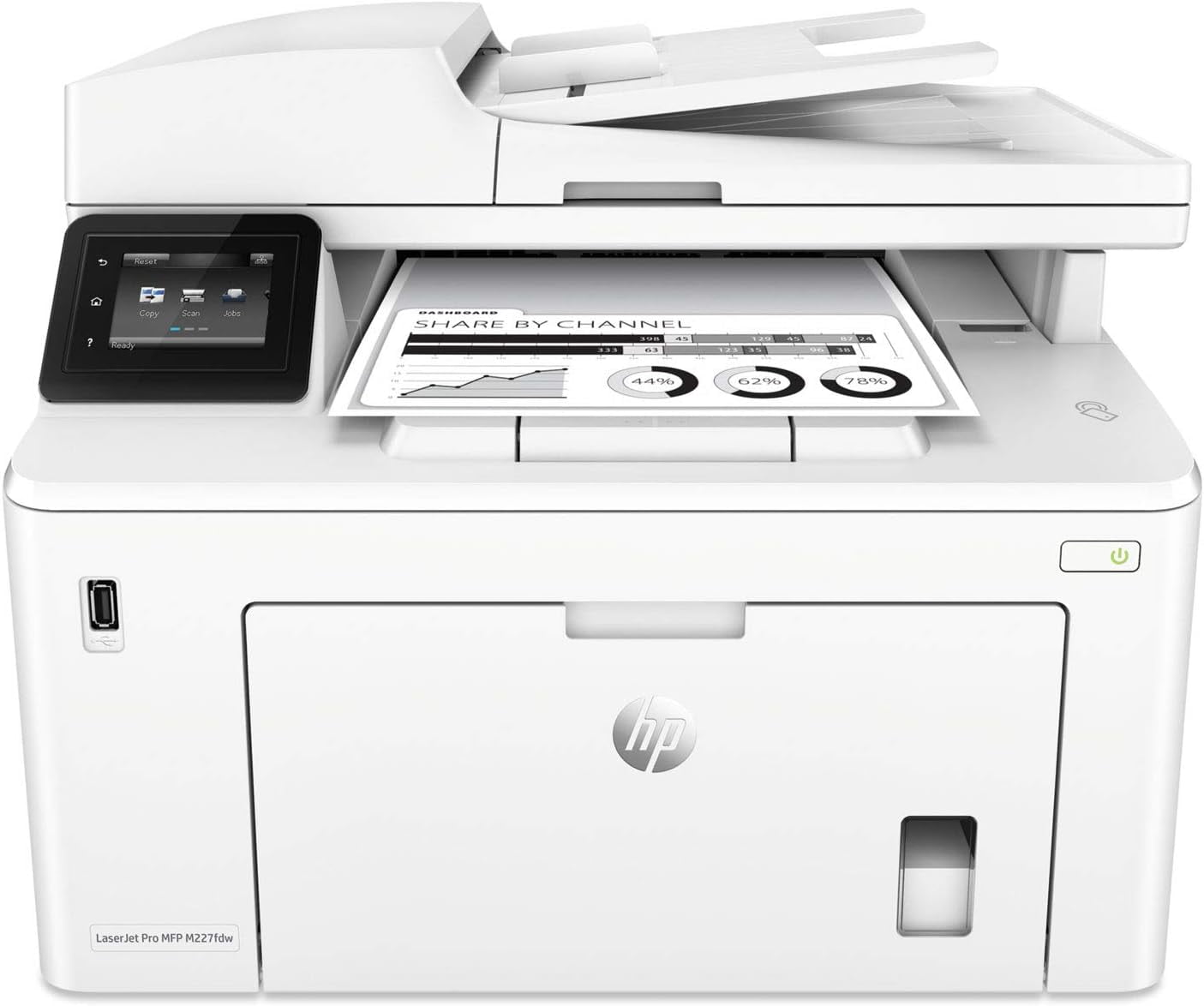 HP LaserJet Pro MFP M227fdw Wireless Monochrome All-in-One Printer with Built-in Ethernet & 2-Sided Printing (G3Q75A) (Sold without manufacturer warranty)
