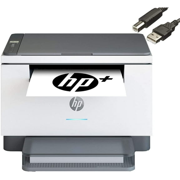 HP Laserjet MFP M234dwe Wireless Black and White All-in-One Printer, Print Scan Copy, Auto 2-Sided Printing, 30 ppm, JAWFOAL Printer Cable
