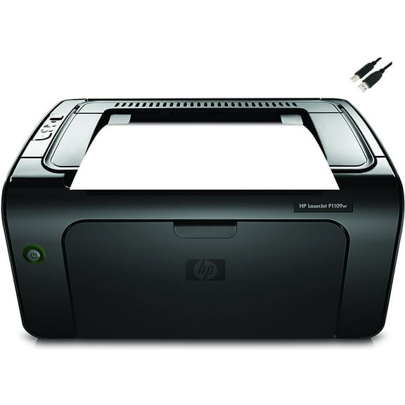 HP Laserjet Pro P1109w Monochrome Printer, (CE662A) W / DE USB Printer Cable