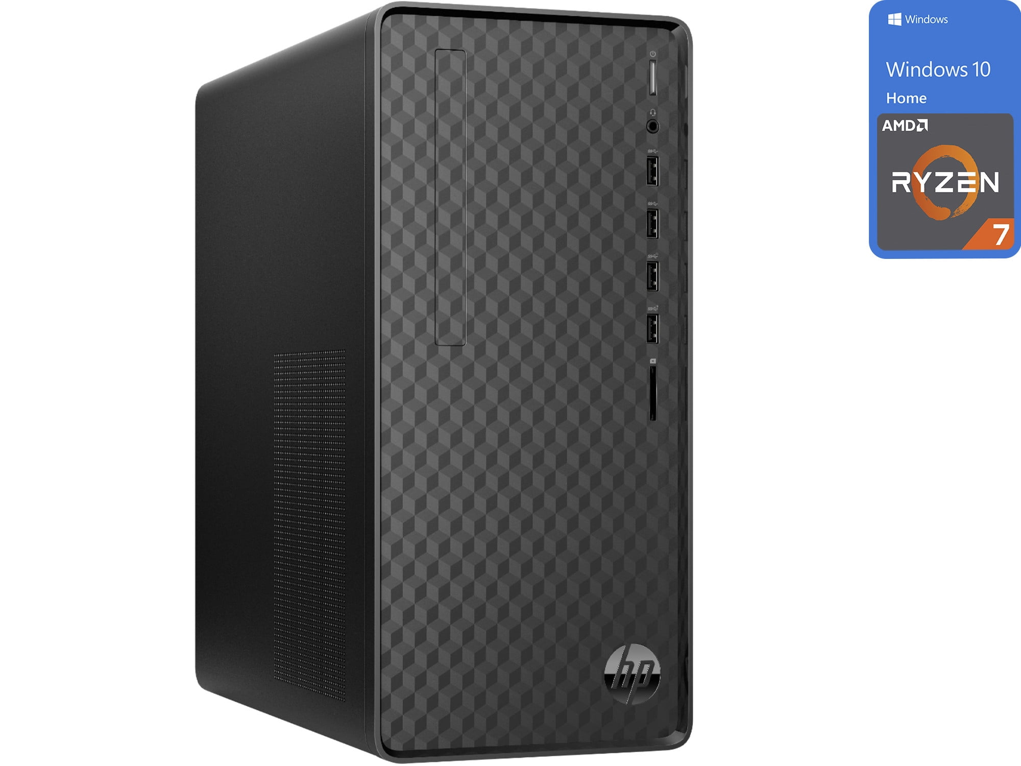 HP M01 Desktop, AMD Ryzen 4700G Upto 8GB RAM, 128GB NVMe