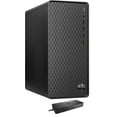 thumbnail image 1 of HP M01 F3214 Home/Business Desktop (AMD Ryzen 3 5300G 4-Core, AMD Radeon, 32GB RAM, 2TB m.2 SATA SSD, Wifi, USB 3.2, HDMI, Bluetooth, Win 11 Home) with WD19S 180W Dock, 1 of 6