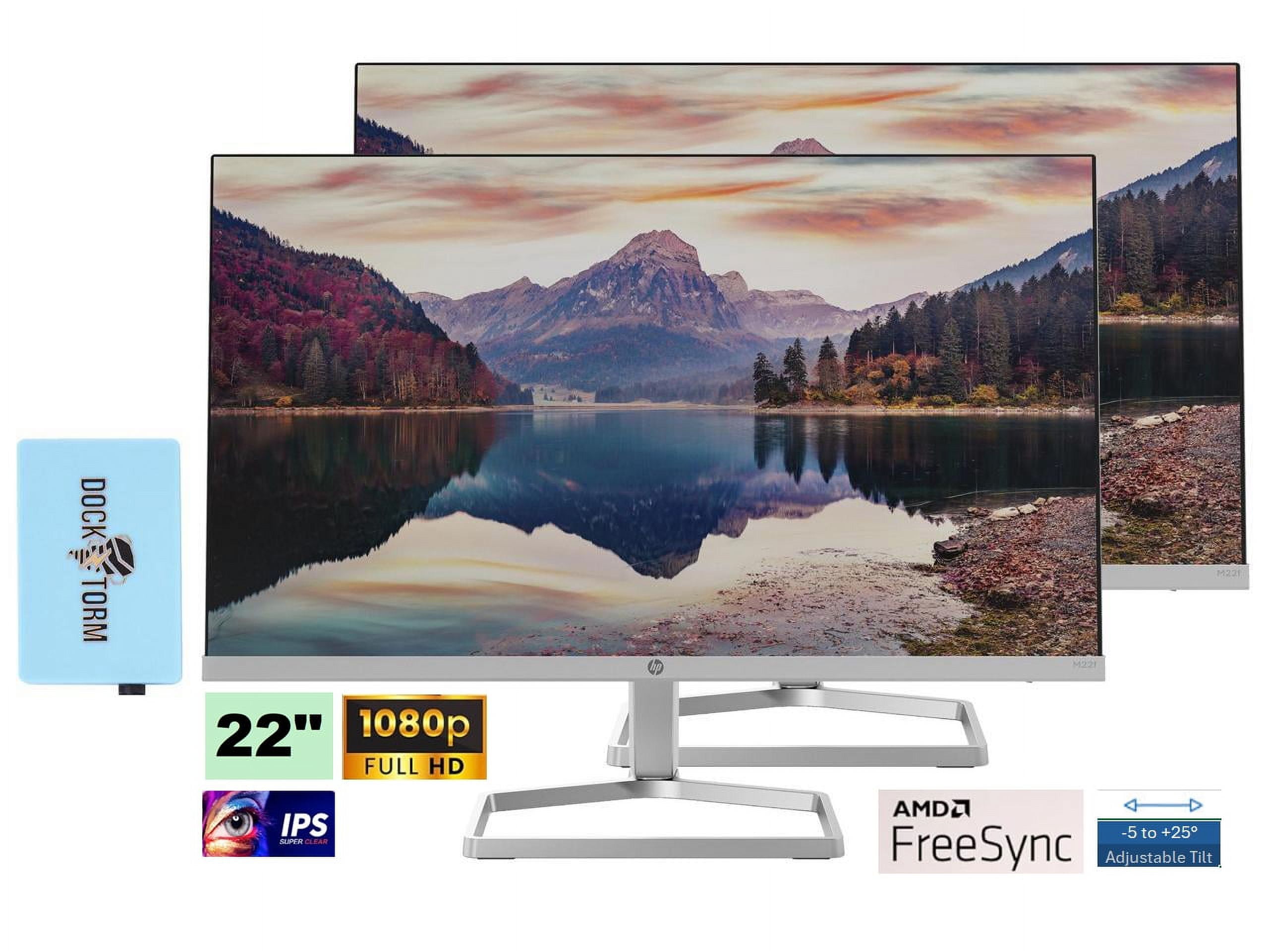 HP M22f 22” 1080P FreeSync Monitor 2D9J9AA#ABA Bundle with