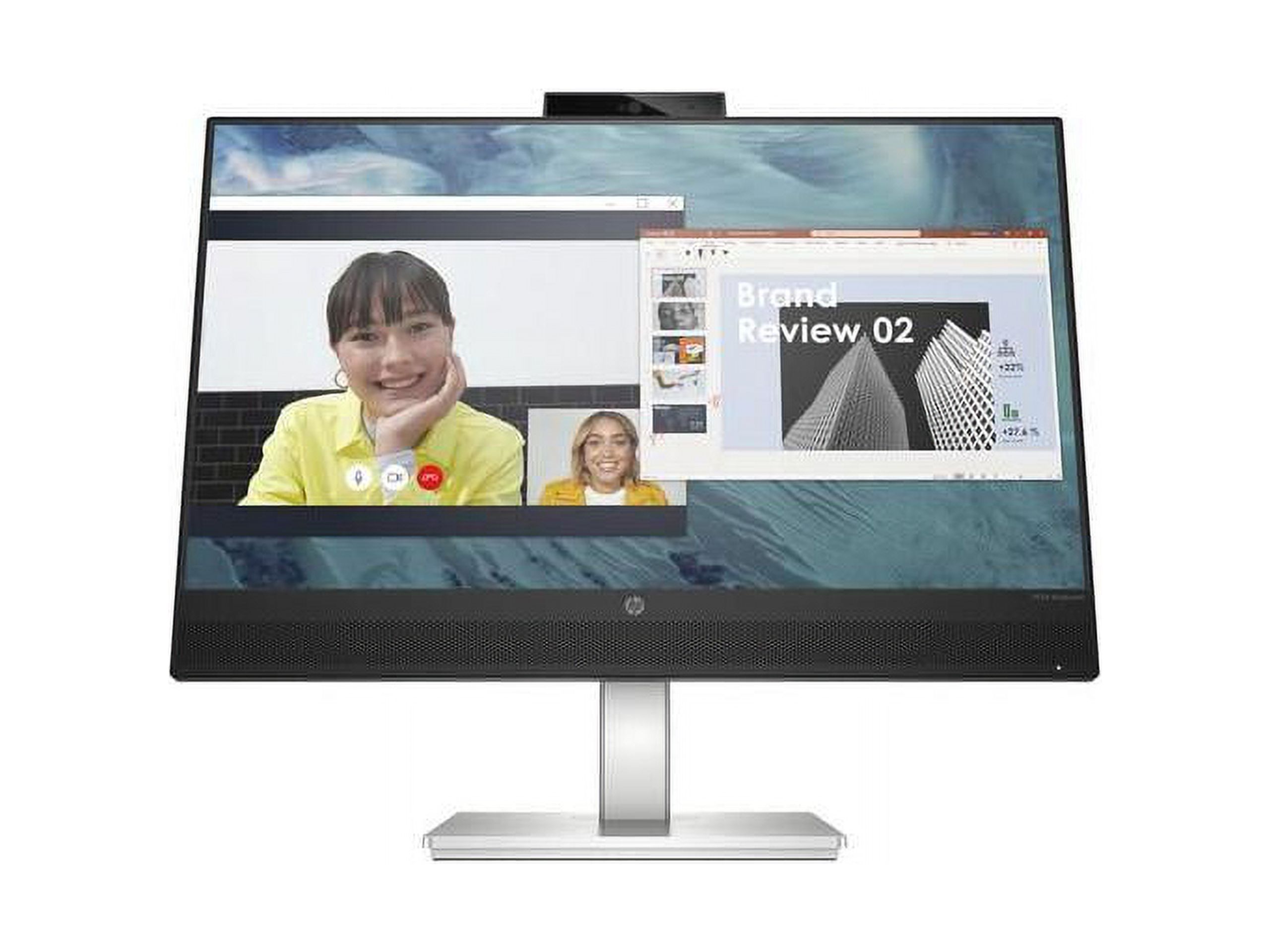 HP M24 24" Class Webcam Full HD LCD Monitor, 169, Black