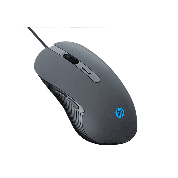 HP M280 Silent Wired Mouse - Ergonomic Design, USB Connection, 6 Programmable Buttons, Side Anti-slip Design, Adjustable 3200 DPI Optical Sensor, RGB custom lighting, for Office&Gaming