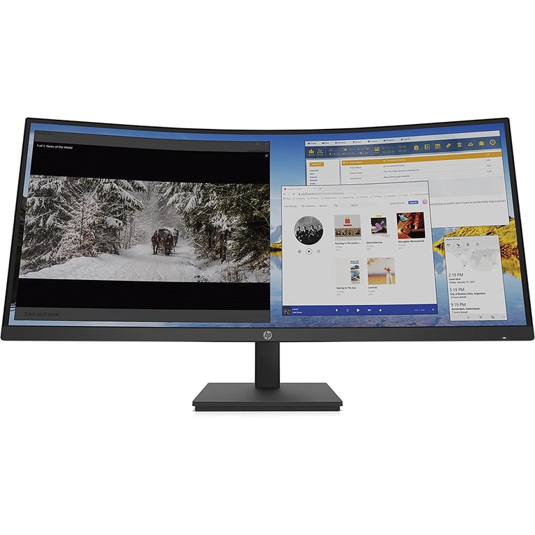 HP M34d 34-inch UltraWide W-QHD Curved 100Hz Monitor for Desktop 