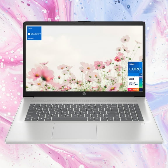 HP Multitasking 17t Laptop, 17.3" FHD 1920*1080, Intel Core i7-1355U, Intel Iris Xe Graphics, 16GB DDR4 RAM, 1TB PCIe M.2 SSD, HDMI, Wi-Fi 6, Backlit Keyboard, Windows 11 Home, Silver