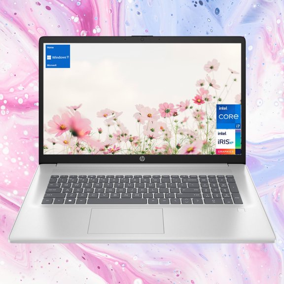 HP Multitasking 17t Laptop, 17.3" FHD 1920*1080, Intel Core i7-1355U, Intel Iris Xe Graphics, 16GB DDR4 RAM, 2TB PCIe M.2 SSD, HDMI, Wi-Fi 6, Backlit Keyboard, Windows 11 Home, Silver