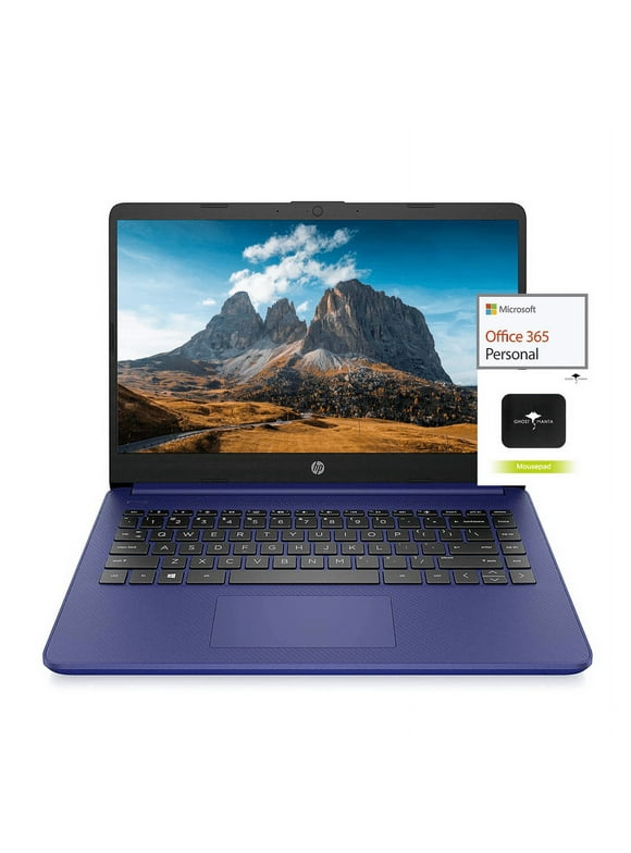 HP Newest 14" HD Laptop Computer Light-Weight, AMD Dual Core 3000, 16GB RAM, 512GB SSD + 64GB eMMC, 1 Year Office 365, WiFi, Bluetooth 5, USB Type-A&C, HDMI, Webcam Laptops Computers w/GM Accessory