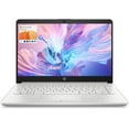 thumbnail image 1 of HP Newest 14" HD Laptop, Slim Light Laptop Computer for Students and Business, Intel Celeron N4120, 8GB RAM,128GB eMMC,1 Year Office 365, Webcam, HDMI, WiFi, Windows 11 Home, sliver, 1 of 6