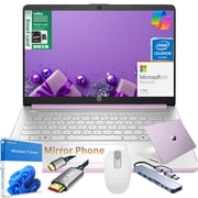 HP Newest 14" Laptop, Slim Light Laptop Computer for Students and Business, Intel 12th N150,1 Year Office 365,16GB RAM,256GB Storage128GB eMMC+128GB SD Windows 11 Home Purple