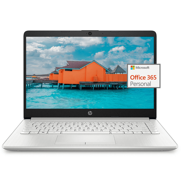 HP Newest 14" Ultral Light Student Laptop, Intel N4120 Quad-Core(> N4020), 4GB RAM, 64GB eMMC, One Year Office 365, WiFi, HDMI, USB-C, Ethernet, Windows 11, w/SE Accessories