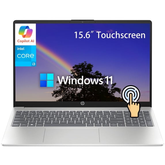 HP Newest 15.6" HD Touchscreen Laptop,12th Gen Intel Core i3-1215U Processor, 32GB RAM,1TB SSD, Webcam, HDMI, Bluetooth, Wi-Fi,Windows 11 Pro in S Mode,Silver