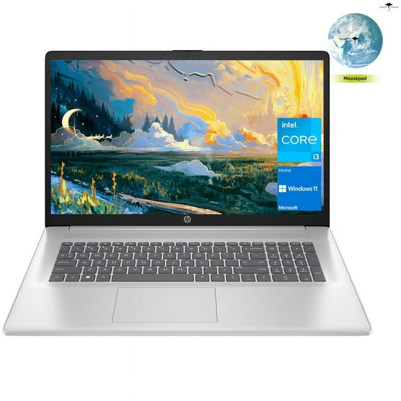 HP Newest 17 Laptop, 17.3" HD+ Display for Business, 11th Gen Intel Core i3-1125G4 Processor, 16GB RAM, 1TB SSD, Wi-Fi, HDMI, Webcam, Windows 11 Home, Silver