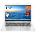 thumbnail image 1 of HP Newest 17 Laptop, 17.3" Screen, HD+ Touchscreen Display, AMD Ryzen 5 7530U Processor 12GB RAM 256GB SSD Wi-Fi 6 HDMI Windows 11 Home Silver, 1 of 4