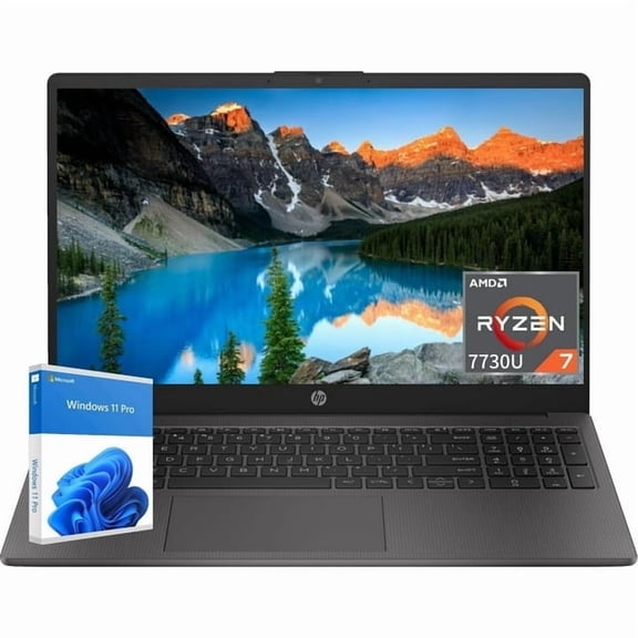 HP Newest 255 G10 15.6" FHD Business Laptop, AMD Ryzen 7 7730U, 32GB RAM, 2TB PCIe SSD, Numeric Keypad, Webcam, Wi-Fi 6, HDMI, Windows 11 Pro