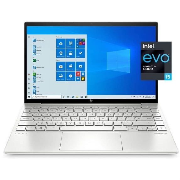 HP Newest Envy 13.3" IPS FHD Laptop, Intel 4-Core i5-1135G7, Iris Xe Graphics, 8GB DDR4 256GB NVMe SSD, WiFi 6, Type-C, Webcam, Backlit Keyboard, Fingerprint, Windows 11 Home (13-BA1047WM, Silver)