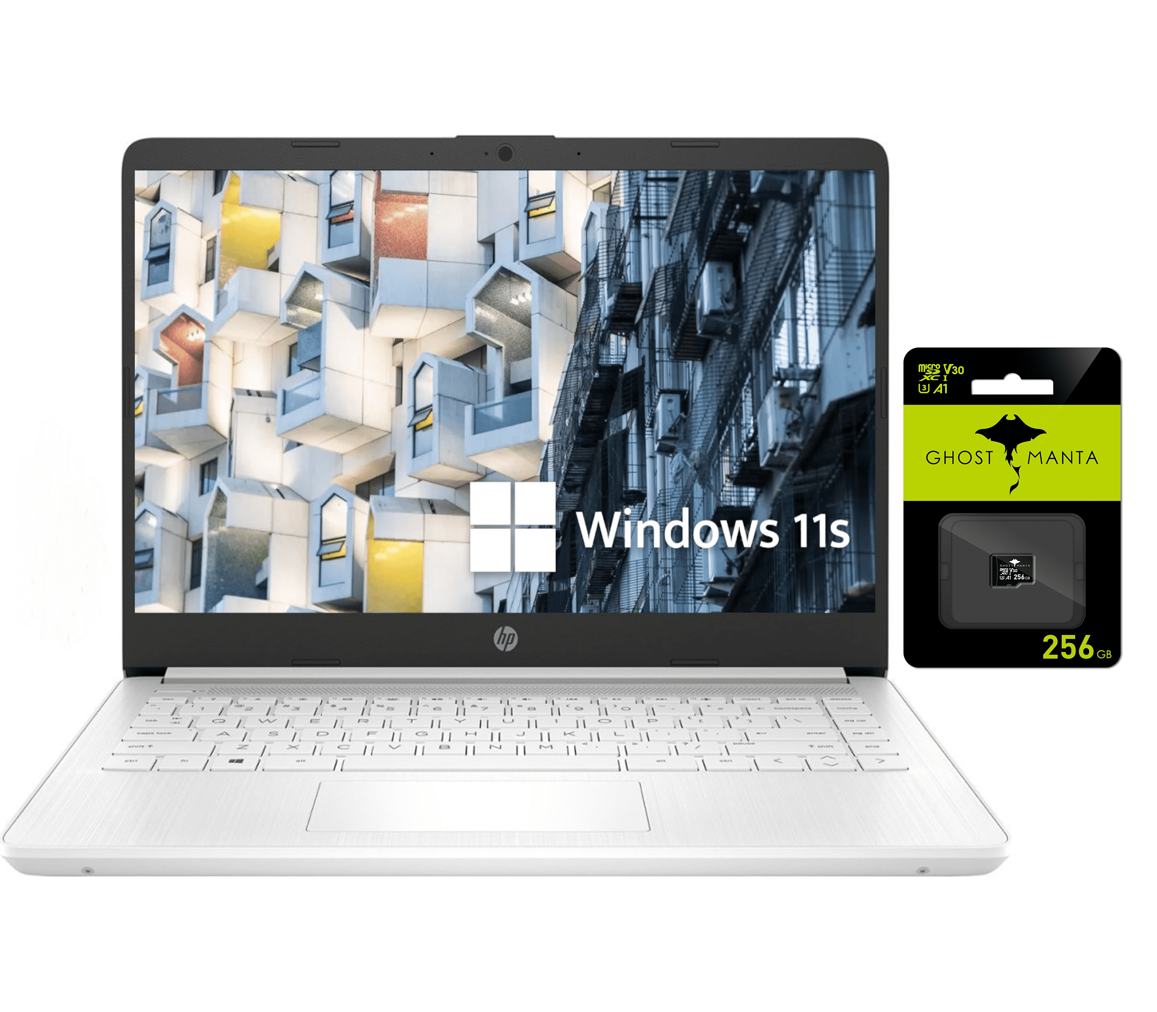 HP Newest HP 14" HD Laptop Light-Weight, Intel Quad-Core N4120, 8GB RAM, 320GB Storage(64GB eMMC+256GB SD Card), 1 Year Office 365, WiFi, Bluetooth 5, USB Type-A&C, Webcam, Win11, Laptops Computers