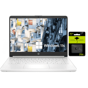 HP Newest 14" HD Laptop Light-Weight, Intel Quad-Core N4120, 8GB RAM, 128GB Storage(64GB eMMC+64GB SD Card), 1 Year Office 365, WiFi, Bluetooth 5, USB Type-A&C, Webcam, Win11, Laptops Computers