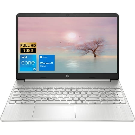 HP Newest Notebook Laptop, 15.6" Full HD Display, Intel Core i5-1135G7 Processor, 32GB DDR4 RAM, 512GB PCIe SSD, Webcam, Fingerprint Reader, HDMI, Bluetooth, Wi-Fi 5, Windows 11 Home, Silver