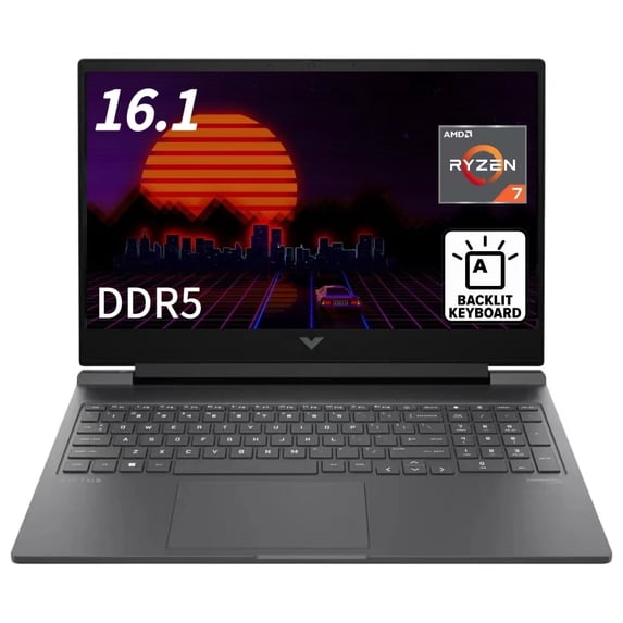 HP Newest Victus 16.1" FHD Gaming Laptop, R7-8845HS, RTX 4070, 32GB DDR5, 1TB SSD, Wi-Fi 6, Backlit Keyboard, Windows 11 Pro