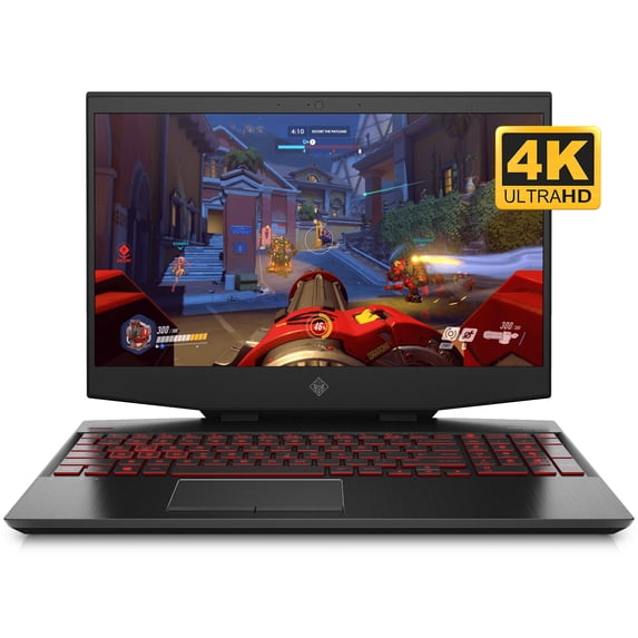 HP OMEN 15 Gaming & Entertainment Laptop (Intel i7-9750H 6-Core, 32GB RAM, 512GB PCIe SSD + 1TB HDD, 15.6" 4K Ultra HD (3840x2160), NVIDIA RTX 2070 (Max-Q), Wifi, Win 10 Pro) (Refurbished)