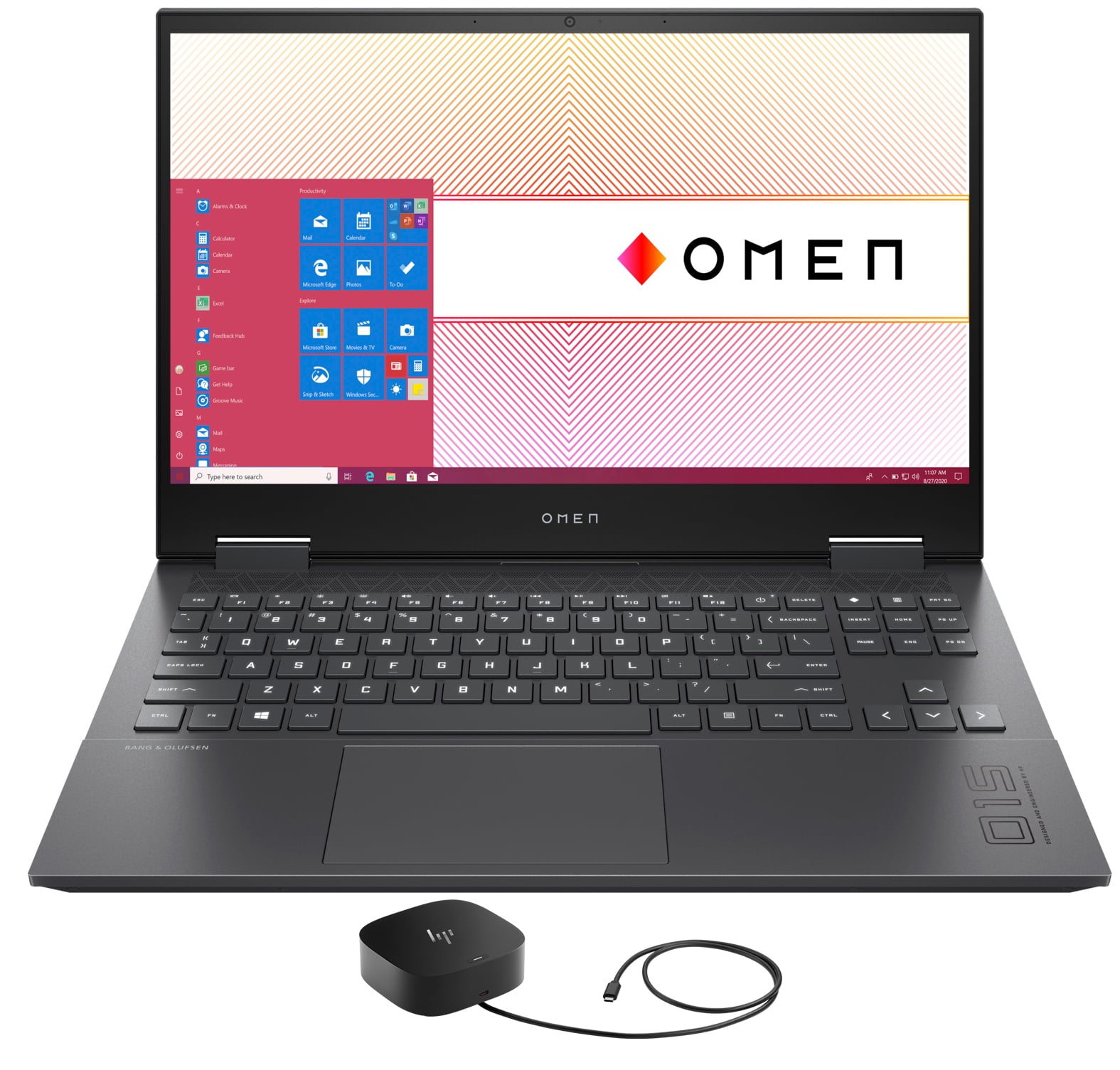HP OMEN 15z-en100 Gaming/Entertainment Laptop (AMD Ryzen 9 5900HX 8-Core, 15.6in 144Hz Full HD (1920x1080), NVIDIA GeForce RTX 3070, 64GB RAM, 2TB m.2 SATA SSD, Win 10 Pro)