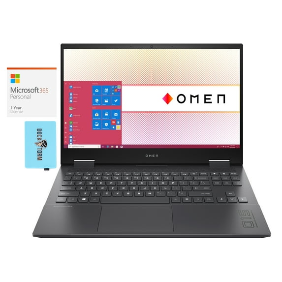 HP OMEN 15z-en100 Gaming & Entertainment Laptop (AMD Ryzen 9 5900HX 8-Core, 32GB RAM, 2TB m.2 SATA SSD, 15.6" Full HD (1920x1080), Win 11 Home) with Microsoft 365 Personal , Hub