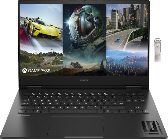 HP OMEN 16.1 in FHD Gaming Laptop, Intel Core i5, 32GB RAM, 512GB SSD, Shadow Black