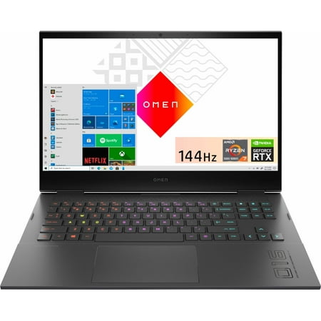 HP OMEN - 16.1" Gaming Laptop - AMD Ryzen 7 - 16GB Memory - NVIDIA GeForce RTX 3050 Ti - 512GB SSD - Mica Silver