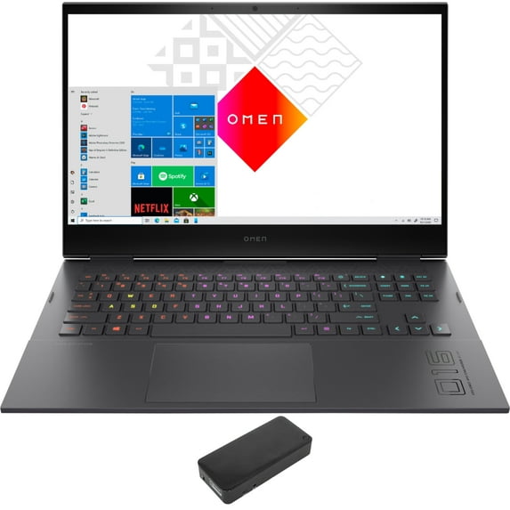 HP OMEN 16 Gaming/Entertainment Laptop (AMD Ryzen 7 5800H 8-Core, 16.1in 144Hz Full HD (1920x1080), NVIDIA GeForce RTX 3050 Ti, 32GB RAM, 2x512GB PCIe SSD (1TB), Win 11 Home) with DV4K Dock