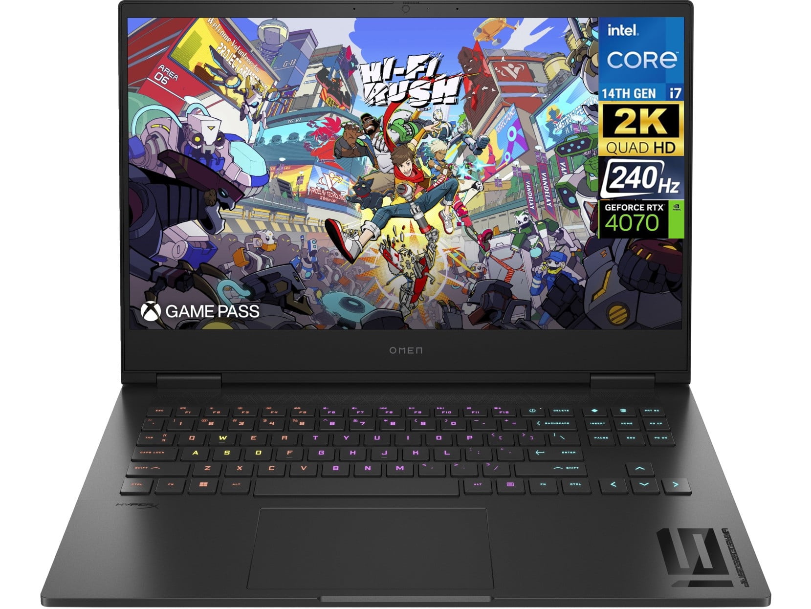 HP OMEN 16 Gaming Laptop 16.1in 240 Hz 2K QHD (14th Gen 20-Core Intel i7-14700HX, GeForce RTX 4070, 16GB DDR5, 2x512GB PCIe SSD (1TB), RGB KYB, 2 Thunderbolt 4, Win 10 Pro)