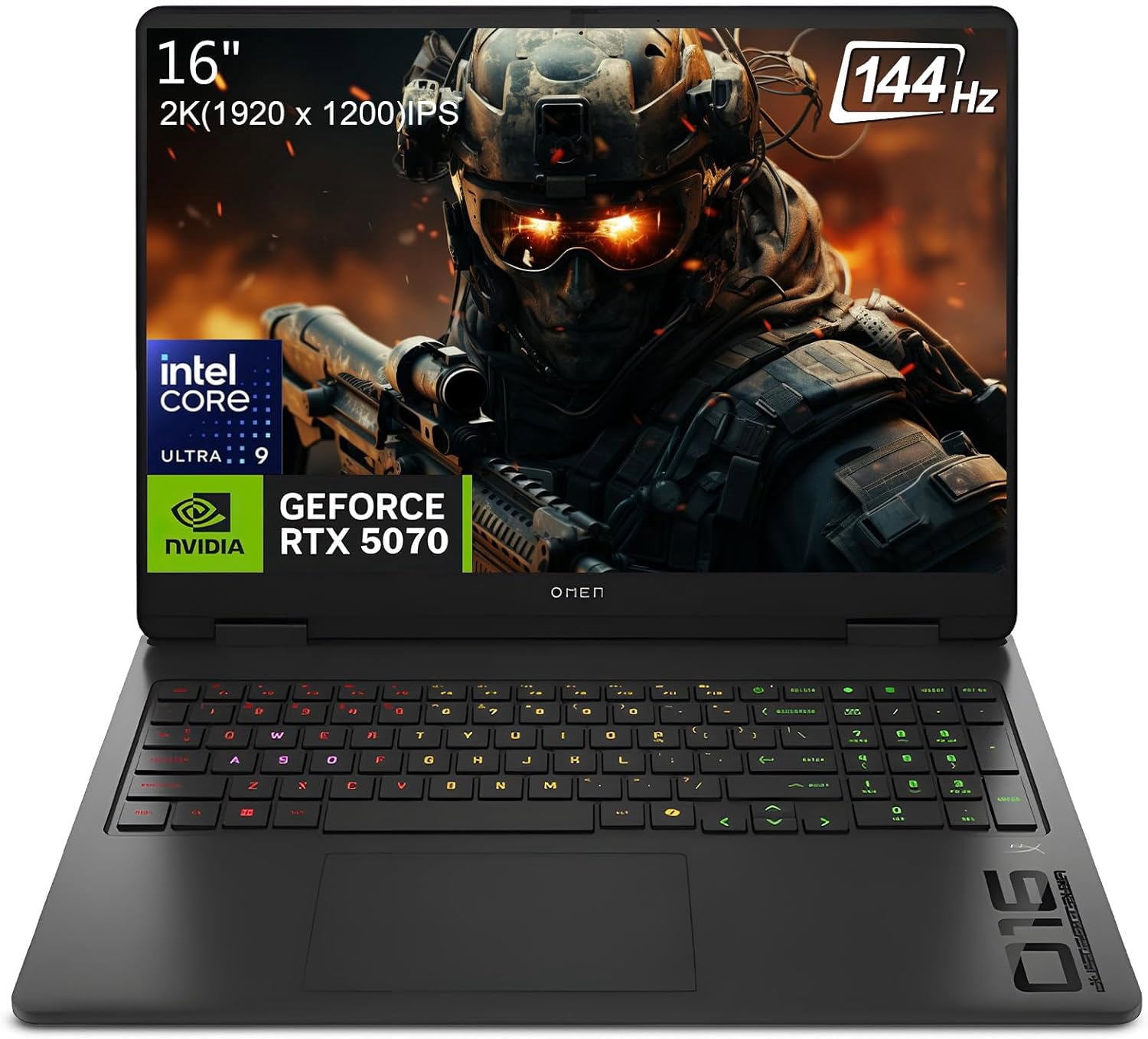 HP OMEN 16 Gaming Laptop, Intel Core Ultra 9 285H(>i9-14900), GeForce RTX 5070, 16" 144Hz IPS Copilot AI PC, 32GB DDR5 RAM, 1TB SSD, Backlit Keyboard, Windows 11 Pro Laptop Computer