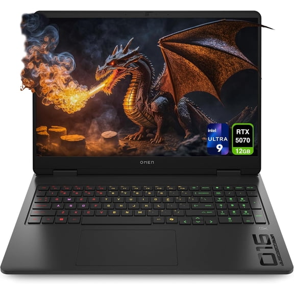 HP OMEN 16 Gaming Laptop, Intel Ultra 9-285H, 64 GB DDR5 RAM, 2 TB PCIe SSD, 16" WQXGA (2560x1600) 240Hz Display, Nvidia G-Force RTX 5070, RGB Backlit Keyboard, W11 Pro, Shadow Black