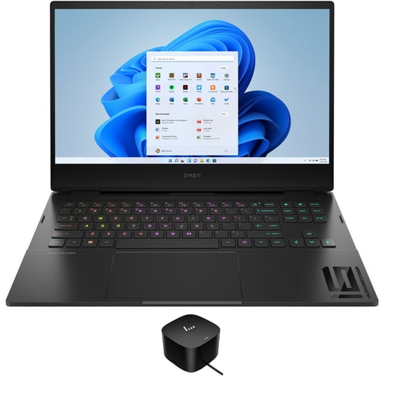 HP OMEN 16t-k000 Gaming/Entertainment Laptop (Intel i7-12700H 14-Core, 16.1in 60Hz Full HD (1920x1080), NVIDIA RTX 3060, 32GB DDR5 4800MHz RAM, Win 11 Pro) with 120W G4 Dock