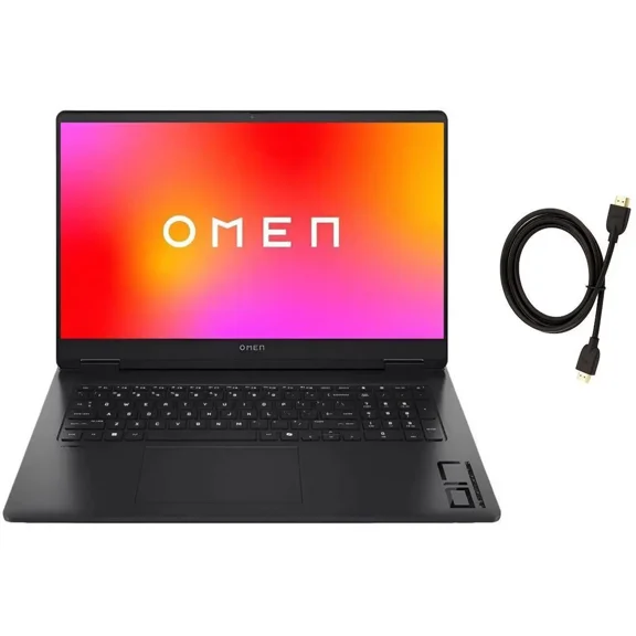 HP OMEN 17.3"1920 x 1080 144Hz Gaming Laptop | AMD Ryzen AI 9 365( Beat C7-155H)| GeForce RTX 5060 8 GB | Black | 32GB RAM DDR5 | 1024GB SSD | Windows 11 Home | Bundle with HDMI Cable