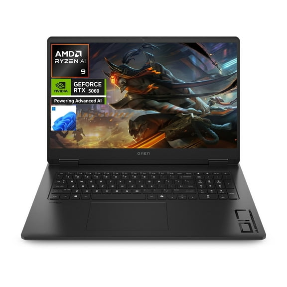 HP OMEN 17.3" FHD 144Hz IPS Gaming Laptop, AMD Ryzen AI 9 365, NIVIDIA RTX 5060, 16GB DDR5, 1TB SSD