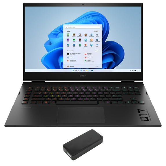 HP OMEN 17 Gaming/Entertainment Laptop (Intel i7-13700HX 16-Core, 17.3in 144 Hz Full HD (1920x1080), GeForce RTX 4070, 64GB DDR5 4800MHz RAM, Win 11 Home) with DV4K Dock