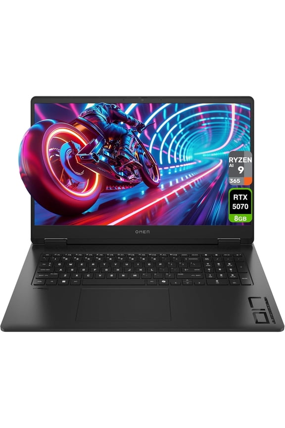 HP OMEN 17 Gaming Laptop, AMD Ryzen AI 9-365, 32 GB DDR5 RAM, 1 TB PCIe SSD, 17.3" FHD (1920x1080) 144 Hz Display, Nvidia G-Force RTX 5070 Graphics, 1-zone Backlit Keyboard, W11 Pro, Shadow Black