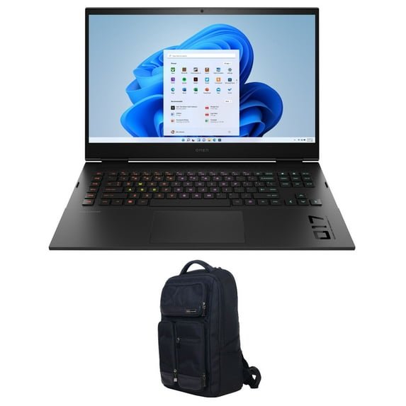 HP OMEN 17t-cm200 Gaming/Entertainment Laptop (Intel i9-13900HX 24-Core, 17.3in 240Hz 2K Quad HD (2560x1440), NVIDIA GeForce RTX 4090, 64GB DDR5 5600MHz RAM, Win 11 Pro) with Atlas Backpack