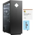 thumbnail image 1 of HP OMEN 25L GT12 Gaming Desktop PC (Intel i5-10400 6-Core, 32GB RAM, 512GB PCIe SSD + 2TB HDD (3.5), NVIDIA RTX 3060 Ti, Wifi, Bluetooth, 1xUSB 3.2, Win 11 Home) with Microsoft 365 Personal , Hub, 1 of 5