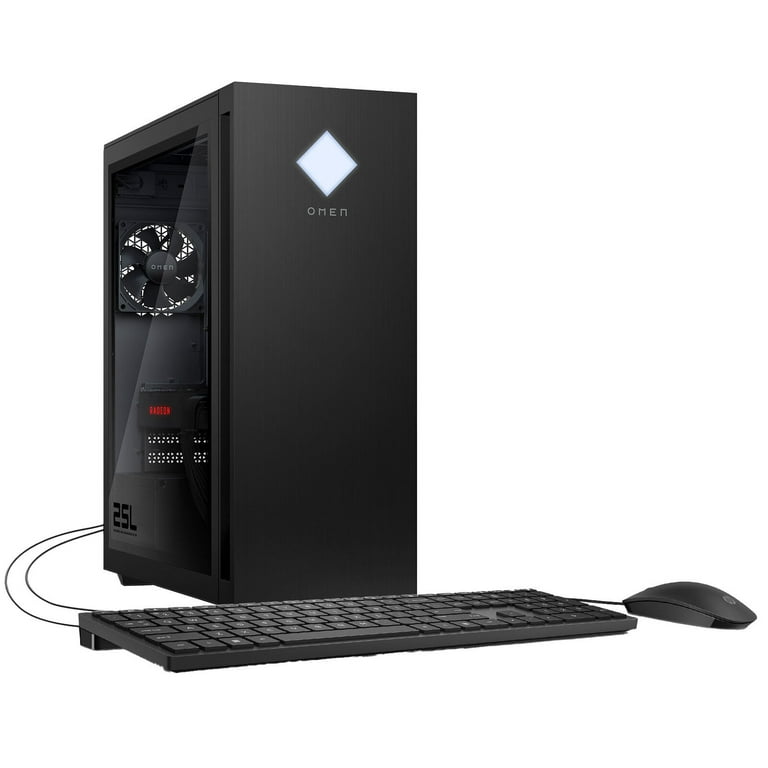 HP OMEN 25L Gaming Desktop, AMD Ryzen 5 5600G, 16GB RAM, 1TB SSD